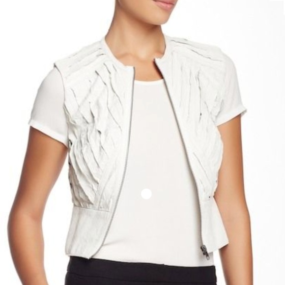 NWOT Catherine Malandrino leather vest